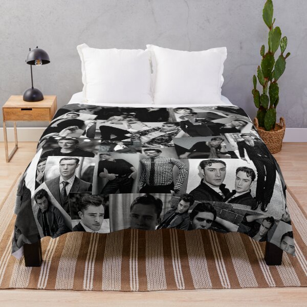 Item preview, Ed Westwick Abstract Collage - Black and White Aesthetic designed and sold by CollageHeaven.