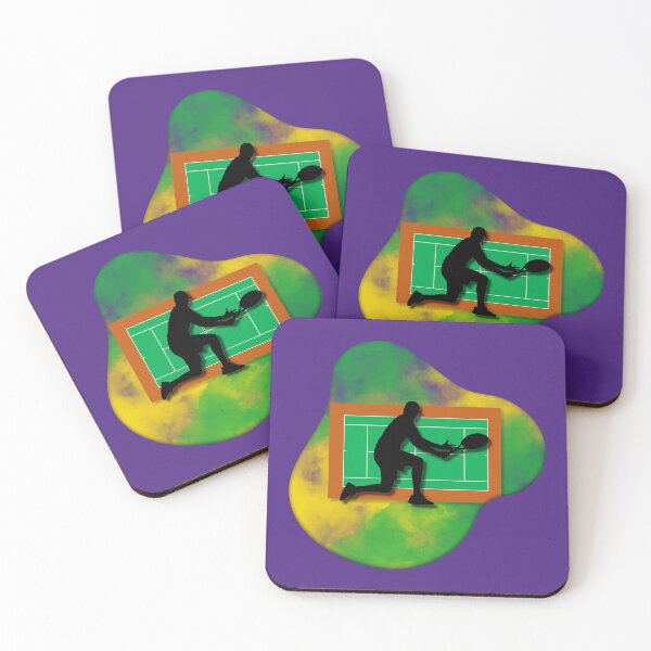 Item preview, Tennis Player on Court Background with Wimbledon Colours 2 designed and sold by Jenson Major.