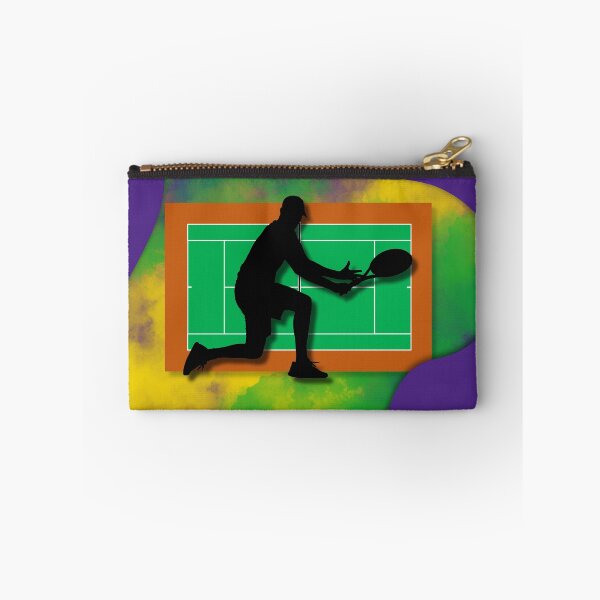 Aperçu de l'œuvre Tennis Player on Court Background with Wimbledon Colours 2 créée et vendue par Jenson Major.