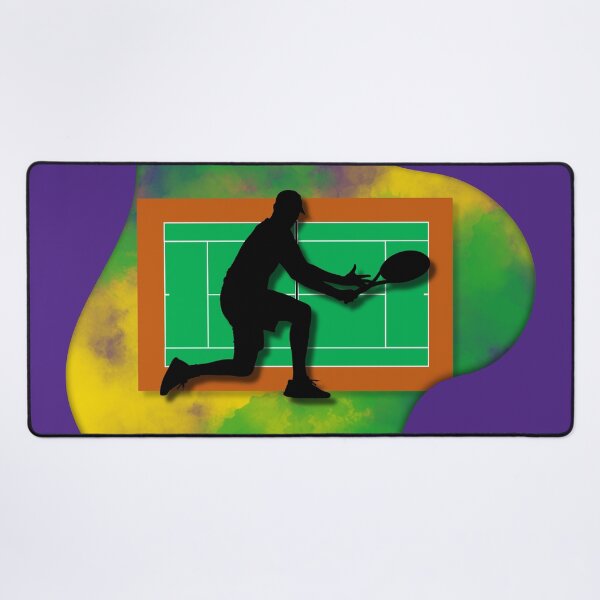Item preview, Tennis Player on Court Background with Wimbledon Colours 2 designed and sold by Jenson Major.