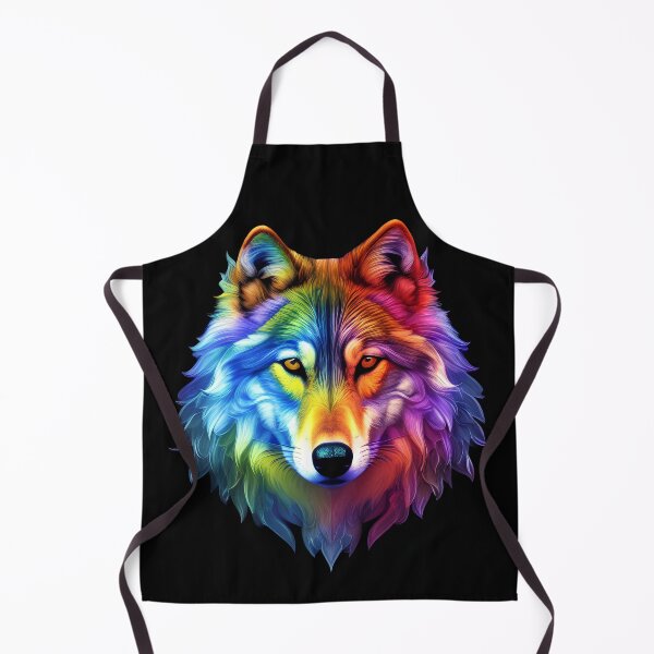 Item preview, Psychedelic Wolf 3, American Indian, Dog, Loyalty, Spirit Guide designed and sold by Rogue-Studio.