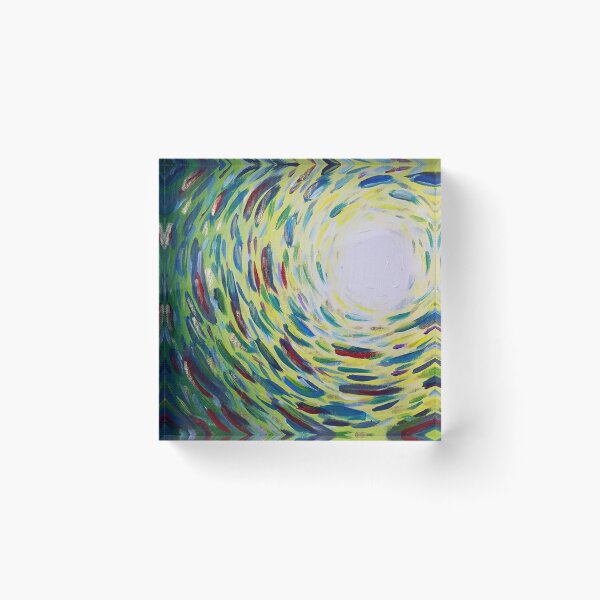 Item preview, Green School of Fish Painting designed and sold by NikkofTime.