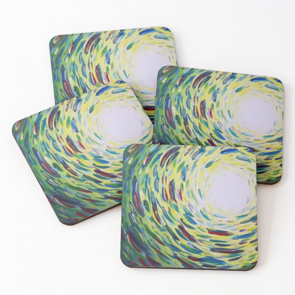 Item preview, Green School of Fish Painting designed and sold by NikkofTime.