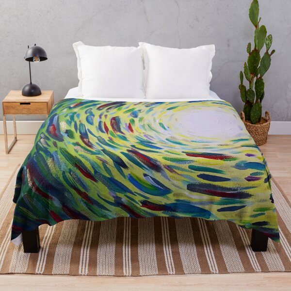 Item preview, Green School of Fish Painting designed and sold by NikkofTime.