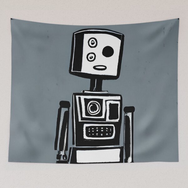 Item preview, Robot in the style of famous art. designed and sold by CRAFTER-MEDIA.