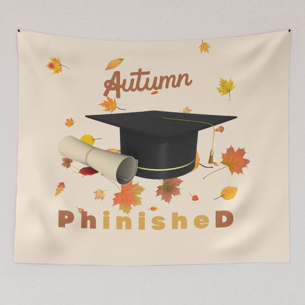 Item preview, PhD Finished doctorate in autumn/fall - celebration of graduation from university designed and sold by Lady-Frost.