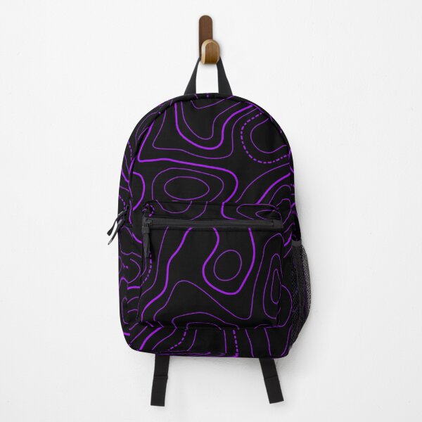 Item preview, Topography Pattern. Black and purple color designed and sold by Aetherier.