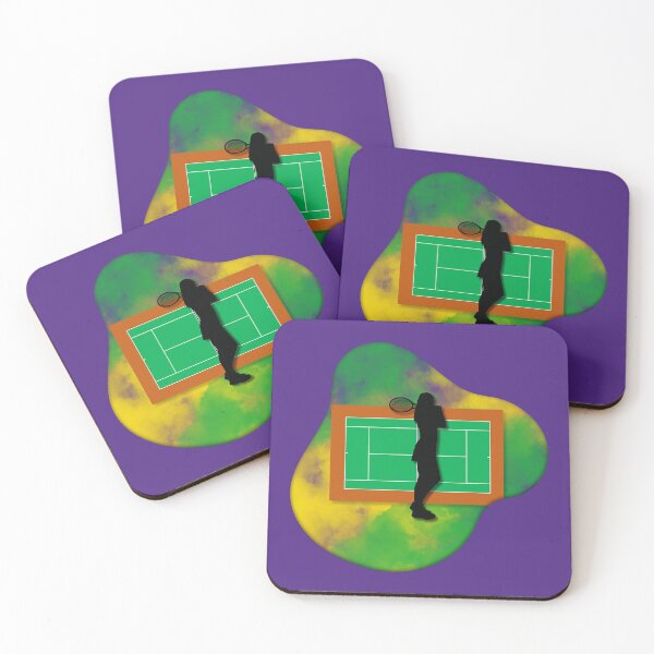 Item preview, Tennis Player on Court Background with Wimbledon Colours 4 designed and sold by Jenson Major.