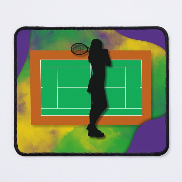 Item preview, Tennis Player on Court Background with Wimbledon Colours 4 designed and sold by Jenson Major.