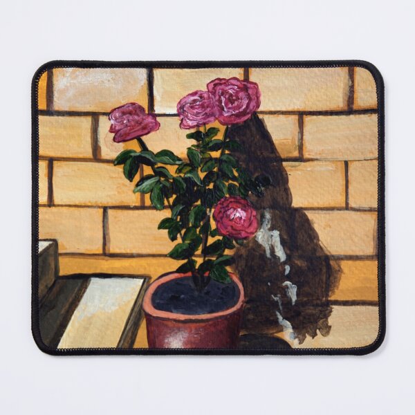 Item preview, Roses in the flower pot | Painting designed and sold by Sicilian-art.