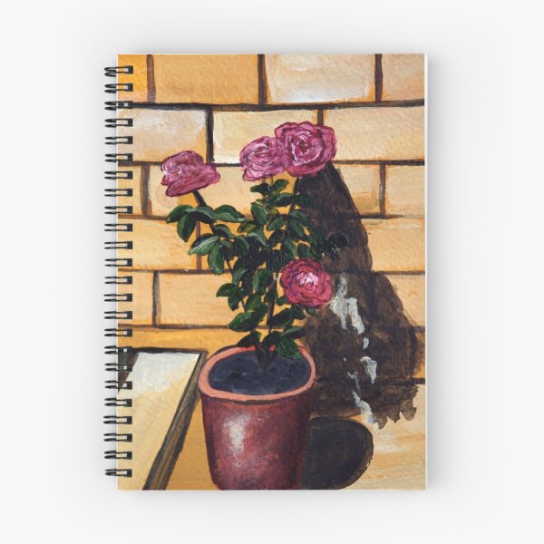 Item preview, Roses in the flower pot | Painting designed and sold by Sicilian-art.