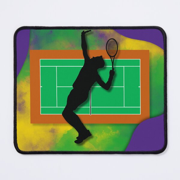 Item preview, Tennis Player on Court Background with Wimbledon Colours 5 designed and sold by Jenson Major.
