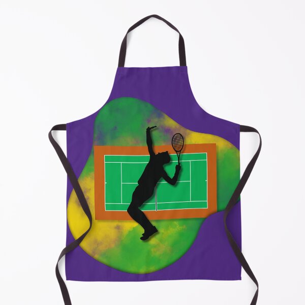 Aperçu de l'œuvre Tennis Player on Court Background with Wimbledon Colours 5 créée et vendue par Jenson Major.