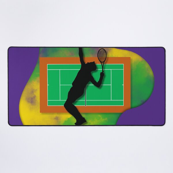 Item preview, Tennis Player on Court Background with Wimbledon Colours 5 designed and sold by Jenson Major.