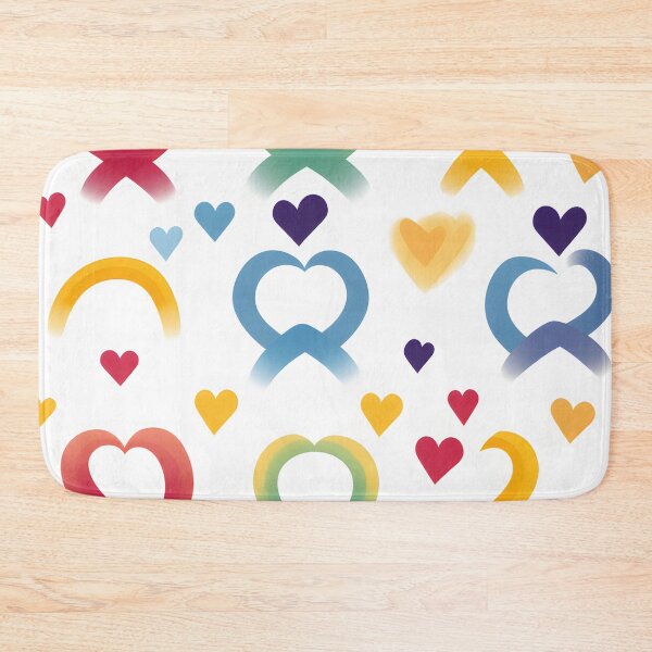 Item preview, Rainbow heart summer pattern designed and sold by RastasTee.