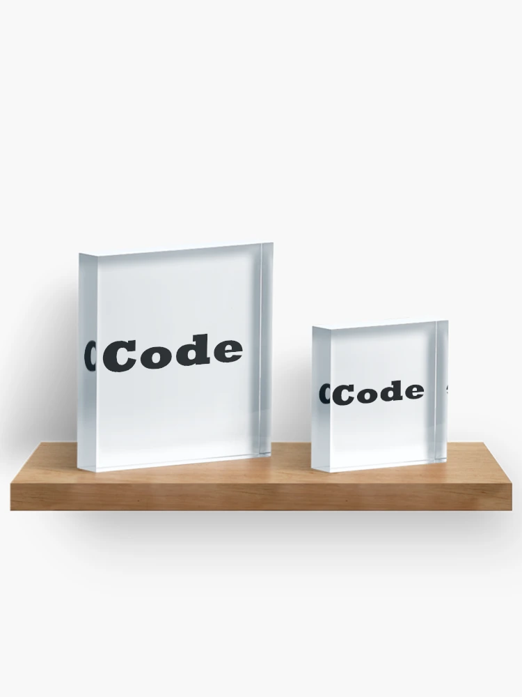 Thumbnail 3 of 5, Acrylic Block, Code Startup Coder Programming Software Engineering designed and sold by ProjectX23.