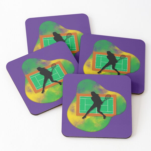 Item preview, Tennis Player on Court Background with Wimbledon Colours 6 designed and sold by Jenson Major.