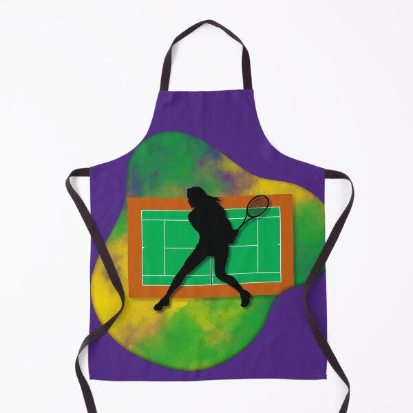 Aperçu de l'œuvre Tennis Player on Court Background with Wimbledon Colours 6 créée et vendue par Jenson Major.