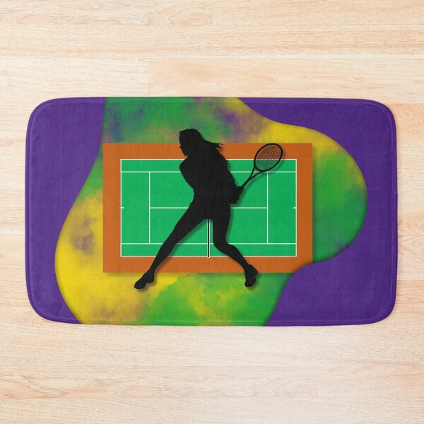 Aperçu de l'œuvre Tennis Player on Court Background with Wimbledon Colours 6 créée et vendue par Jenson Major.
