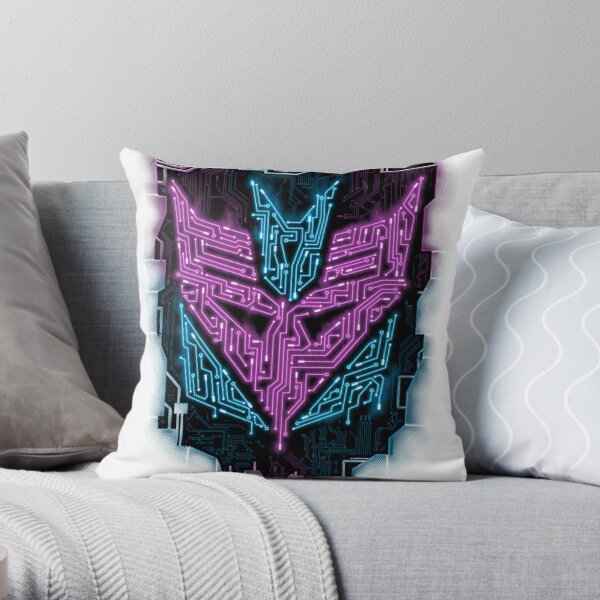 Custom Deceptacon Transformers Robot Inspired Funny Throw Pillow By Mdk Art  - Artistshot