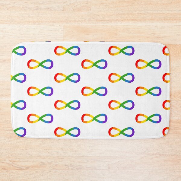 Item preview, rainbow infinity autism and neurodivergent symbol designed and sold by lena-makes-art.
