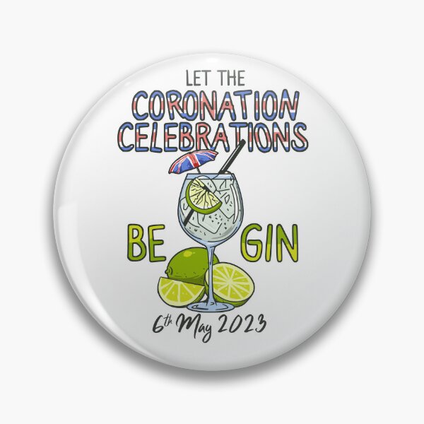 Item preview, The Celebrations Be Gin King Charles Coronation Party designed and sold by Nerd Shizzle.