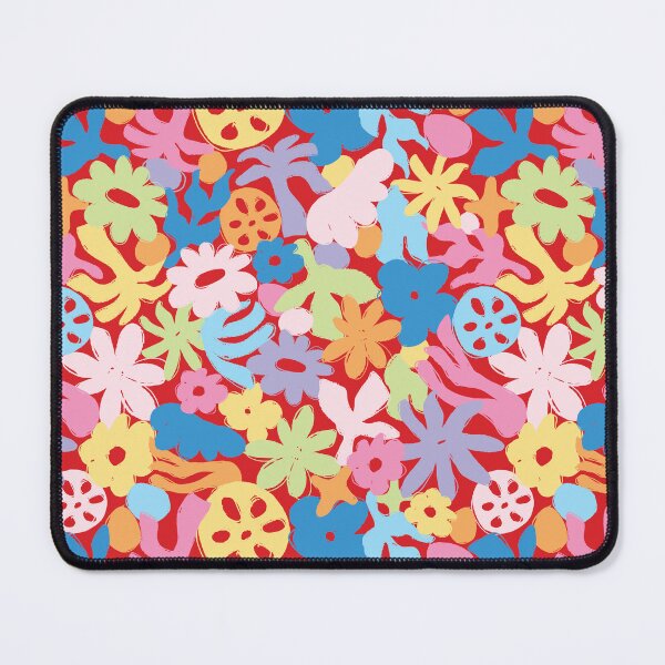 Item preview, MATISSE INSPIRED TROPICAL ISLAND COCONUT GIRL L RED FLORALS AND PALMTREES designed and sold by blomastudios.