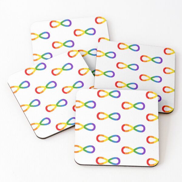 Item preview, rainbow infinity autism and neurodivergent symbol designed and sold by lena-makes-art.