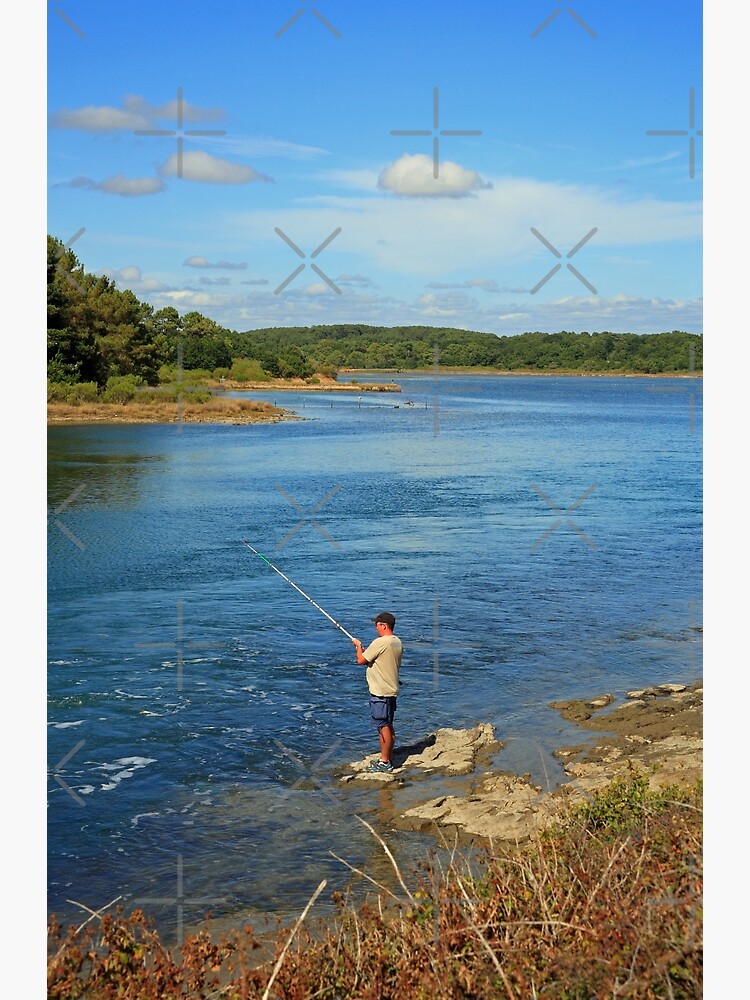 Thumbnail 2 of 2, Greeting Card, www.lizgarnett.com ... Fishing, Golfe du Morbihan, Brittany, France designed and sold by lizgarnett.