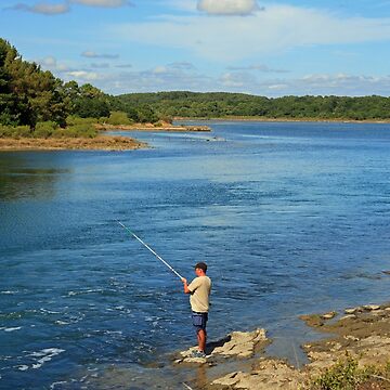 Artwork thumbnail, www.lizgarnett.com ... Fishing, Golfe du Morbihan, Brittany, France by Liz Garnett Travel Photographer