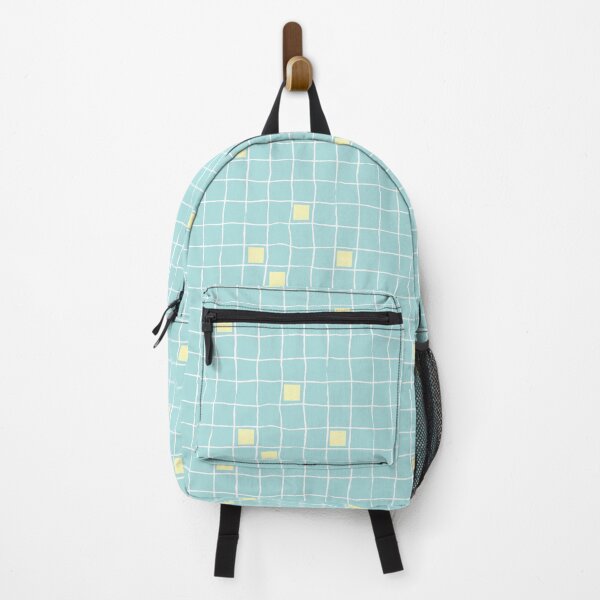 Item preview, Aqua coloured background with yellow squares and white checkered designed and sold by Stylistix Creations.