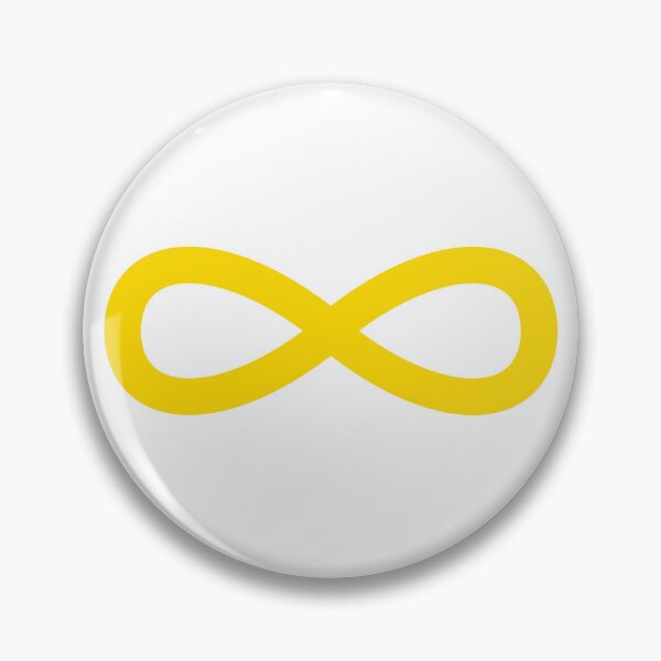 Item preview, yellow infinity autism and neurodivergent symbol designed and sold by lena-makes-art.