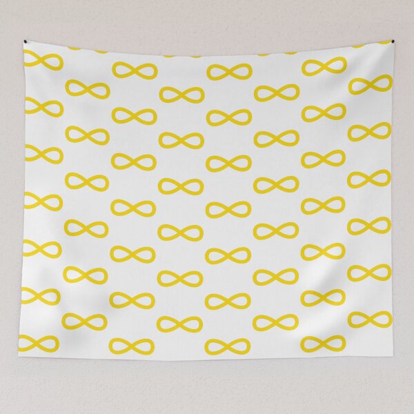 Item preview, yellow infinity autism and neurodivergent symbol designed and sold by lena-makes-art.