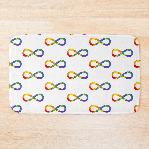 Item preview, rainbow infinity autism and neurodivergent symbol designed and sold by lena-makes-art.
