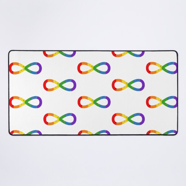 Item preview, rainbow infinity autism and neurodivergent symbol designed and sold by lena-makes-art.