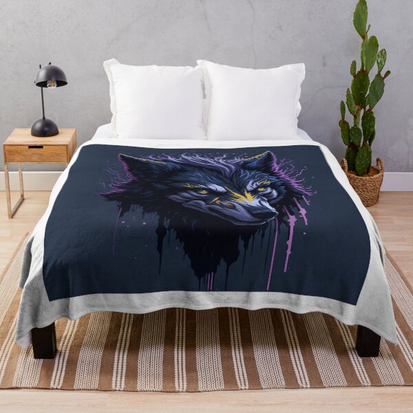 Item preview, Howling Wolf| Wolf Splash| Painted Wolf| Wolf's Spirit| Abstract Wolf| Wild Wolf| Wolf Art| Striking Wolf| Fierce Predator| Lone Wolf designed and sold by RedArtG09.