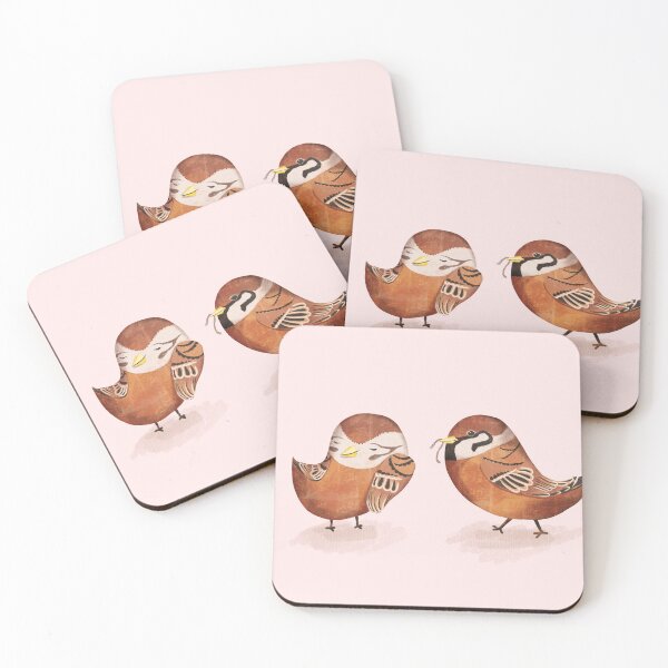 Item preview, Sparrow Love - light pink designed and sold by Liliaphylla.