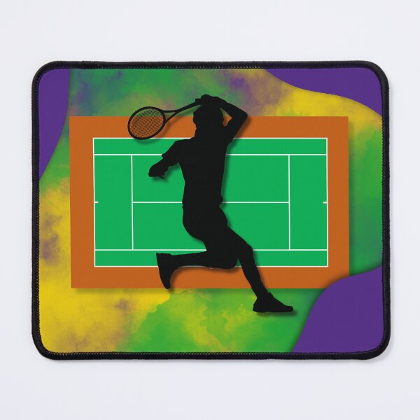Item preview, Tennis Player on Court Background with Wimbledon Colours 7 designed and sold by Jenson Major.