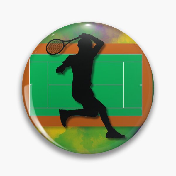 Aperçu de l'œuvre Tennis Player on Court Background with Wimbledon Colours 7 créée et vendue par Jenson Major.