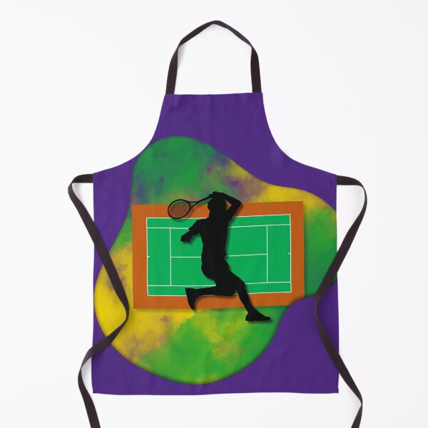 Aperçu de l'œuvre Tennis Player on Court Background with Wimbledon Colours 7 créée et vendue par Jenson Major.