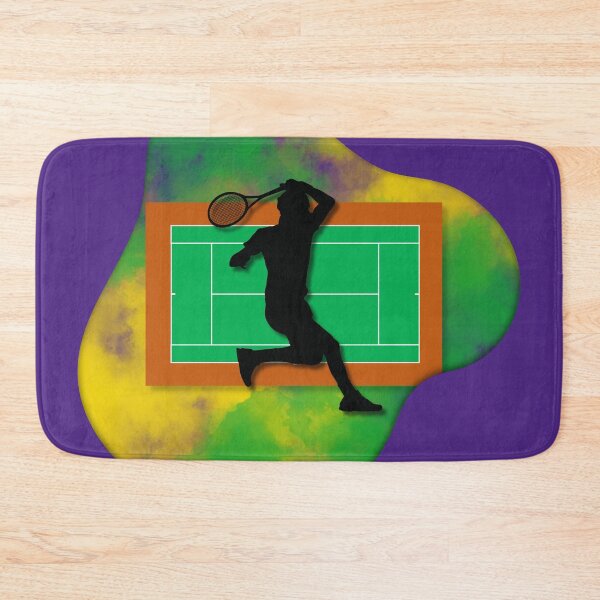 Aperçu de l'œuvre Tennis Player on Court Background with Wimbledon Colours 7 créée et vendue par Jenson Major.