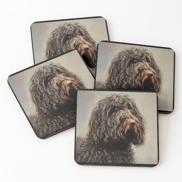 Item preview, Barbet - Dog Portrait designed and sold by CrankyOldDude.