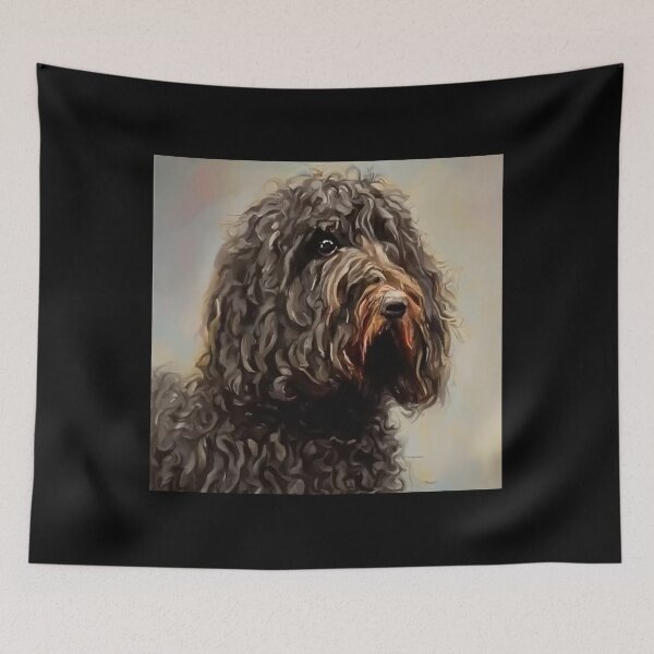 Item preview, Barbet - Dog Portrait designed and sold by CrankyOldDude.