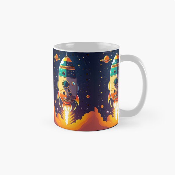 Item preview, Super Rocket Anime cartoon Illustration Space Lover designed and sold by Hohohaxi.