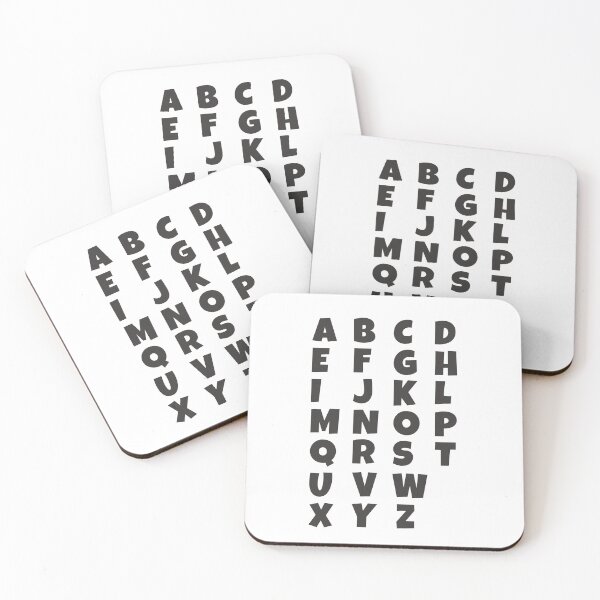 Item preview, English alphabets letters designed and sold by Think4Prints.