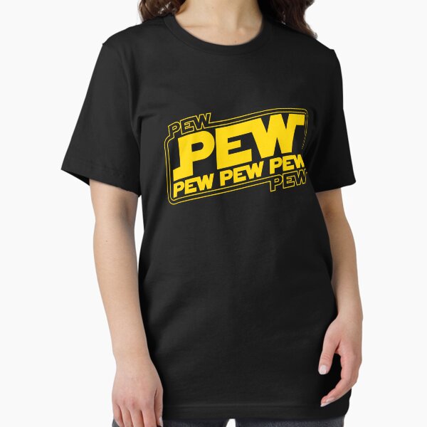 Vista previa del artículo con la obra «Pew Pew Pew», diseñado y vendido por Candywrap Studio.