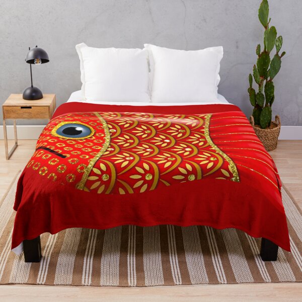 Item preview, Red and gold fish by Maxine Gadd designed and sold by Maxine Gadd.
