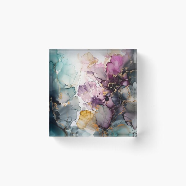 Aperçu de l'œuvre Jardin de fleurs - Art abstrait à l'encre d'alcool créée et vendue par inkvestor.
