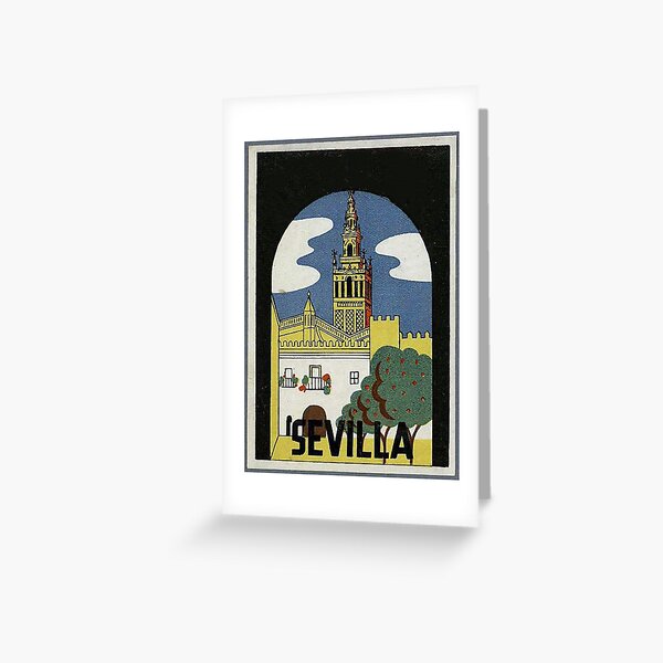 Seville Spain Vintage Minimal Retro Travel Poster | Poster