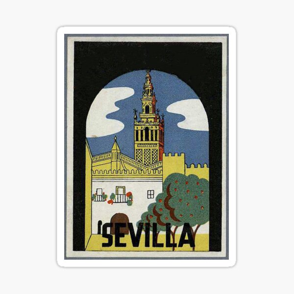 Seville Spain Vintage Minimal Retro Travel Poster | Poster